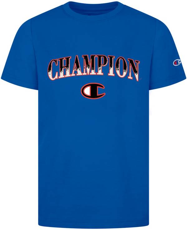 Champion Boys' Arching Brush Fill Short Sleeve T-Shirt product image
