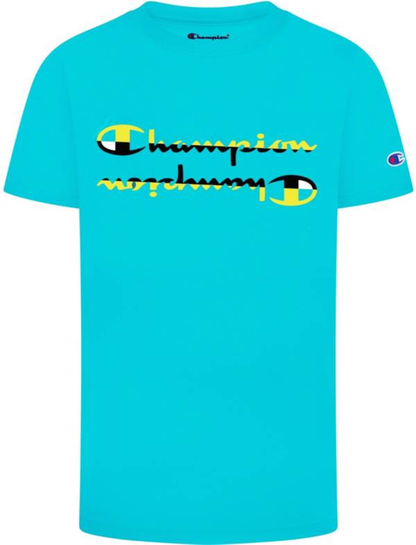 Champion Boys' Split Script Short Sleeve T-Shirt