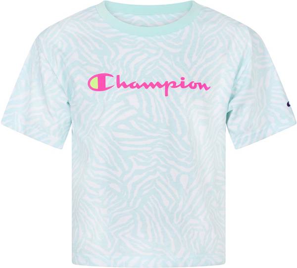 Champion Girls' Zebra Print Boxy T-Shirt