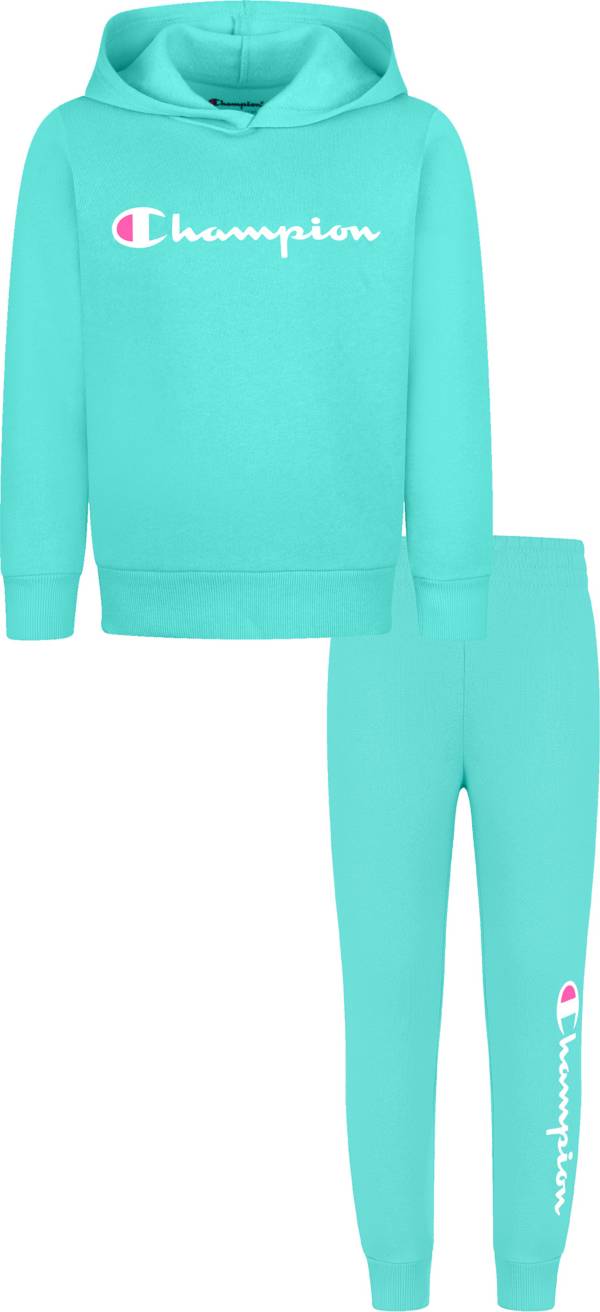 Champion Little Girls' Classic Hoodie and Jogger Pants Set