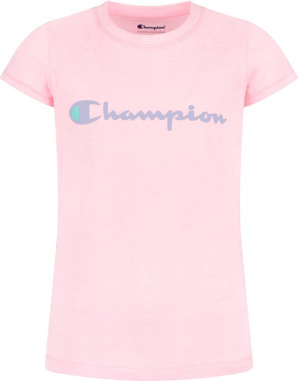 Champion Girls' Classic Script T-Shirt