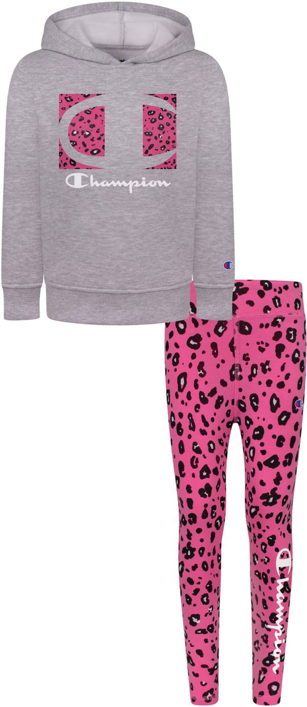 Champion Girls' Leopard Hoodie & Legging Set