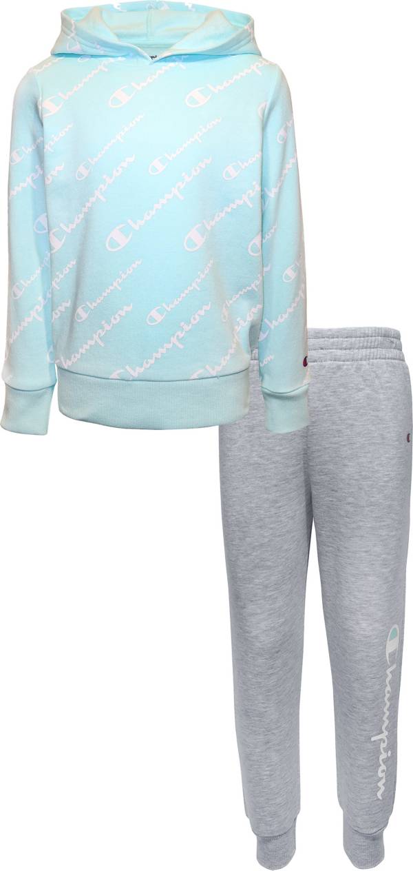 Champion Girls' Script Hoodie and Jogger Set