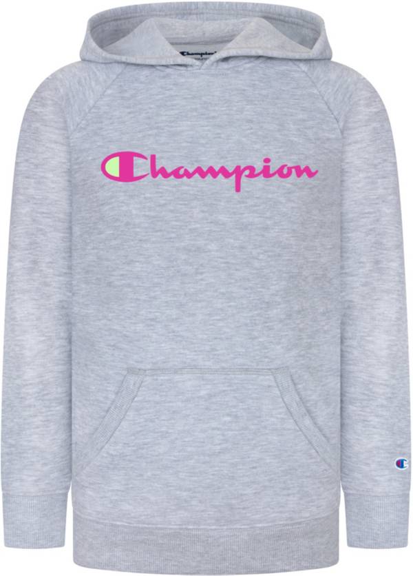 Champion Girls' Solid Raglan Hoodie