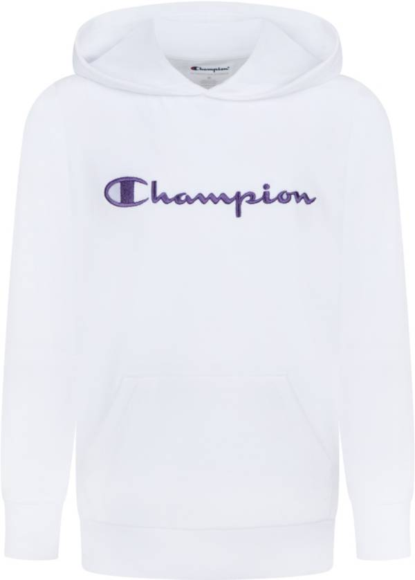 Champion Girls' Velour Pullover Hoodie