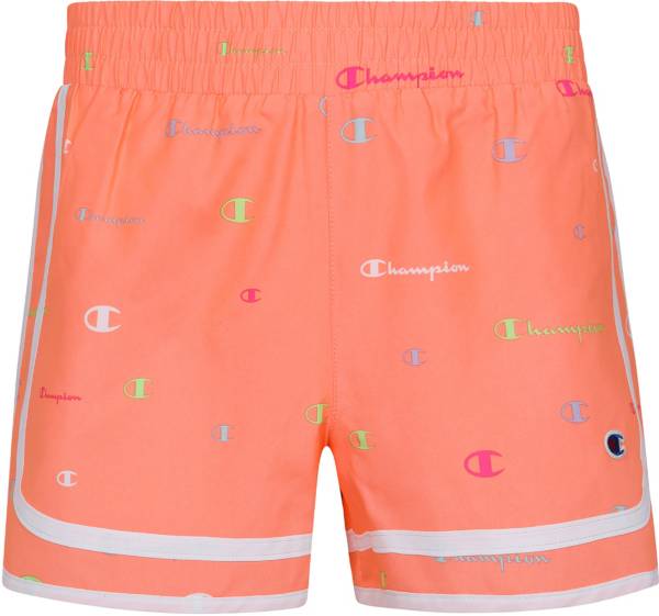 Champion Little Girls' Varsity Print Woven Shorts