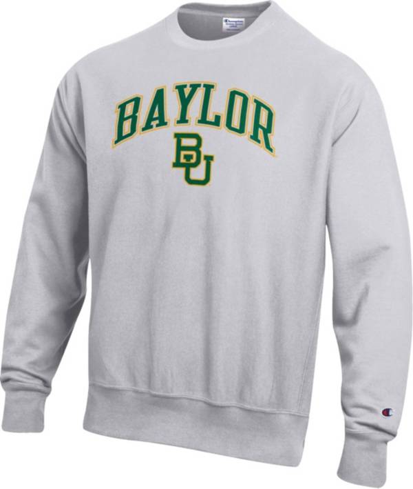 Champion Men's Baylor Bears Grey Reverse Weave Crew Pullover Sweatshirt product image