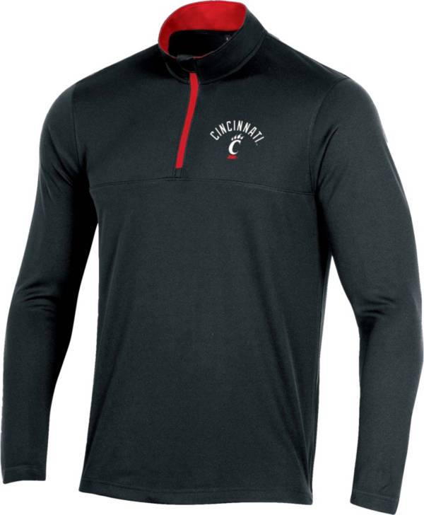 Champion Men's Cincinnati Bearcats Black Quarter-Zip Pullover Shirt product image