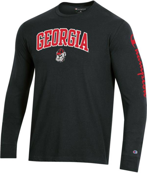 Champion Men's Georgia Bulldogs Black Long Sleeve T-Shirt