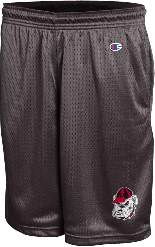 Champion Men's Georgia Bulldogs Black Mesh Performance Shorts