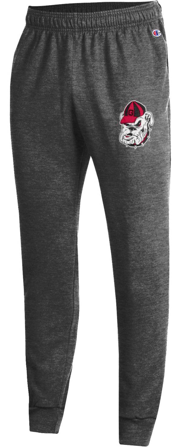 Champion Men's Georgia Bulldogs Grey Powerblend Performance Joggers