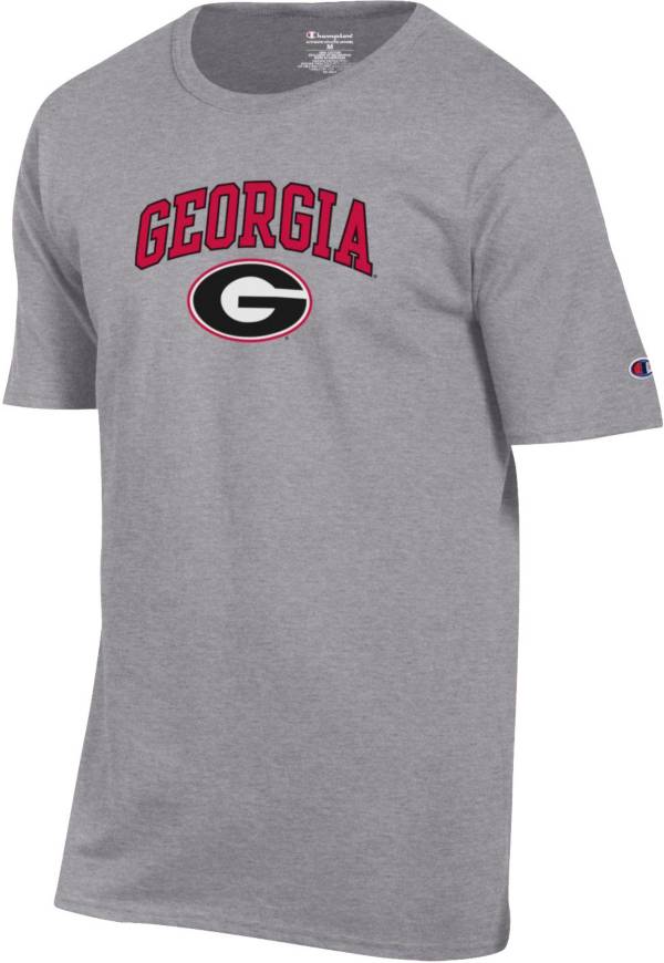 Champion Men's Georgia Bulldogs Grey Jersey T-Shirt