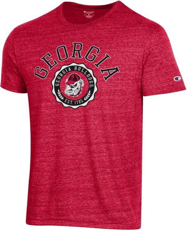 Champion Men's Georgia Bulldogs Red Tri-Blend T-Shirt