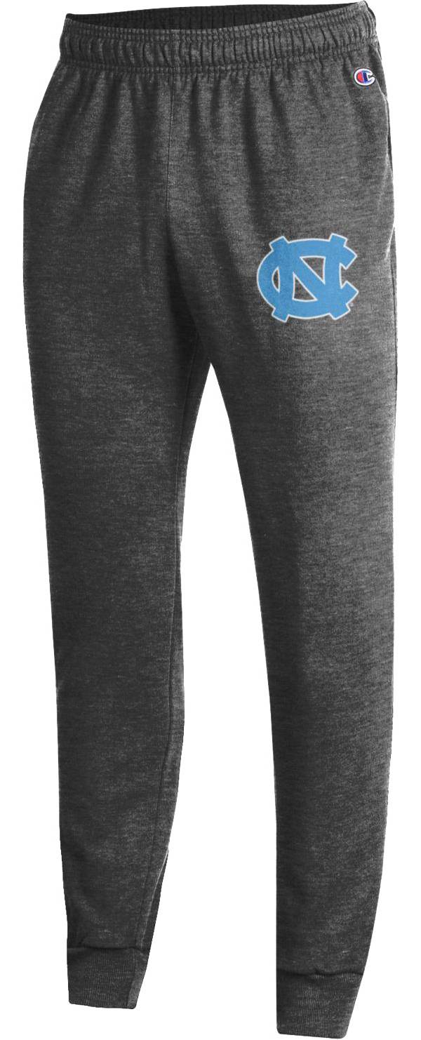 Champion Men's North Carolina Tar Heels Grey Powerblend Performance Joggers