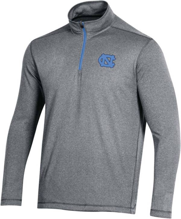 Champion Men's North Carolina Tar Heels Grey Quarter-Zip Pullover Shirt