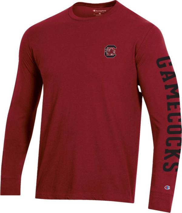 Champion Men's South Carolina Gamecocks Garnet Long Sleeve Crew T-Shirt