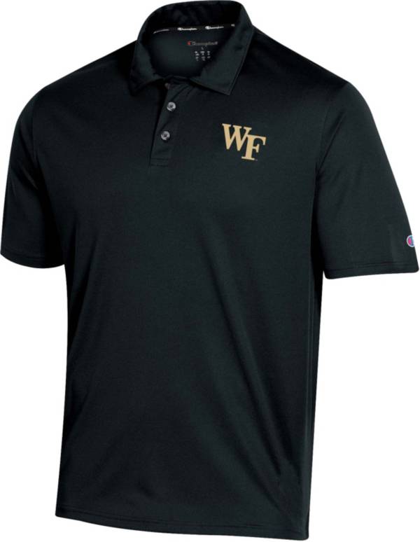 Champion Men's Wake Forest Demon Deacons Black Performance Polo