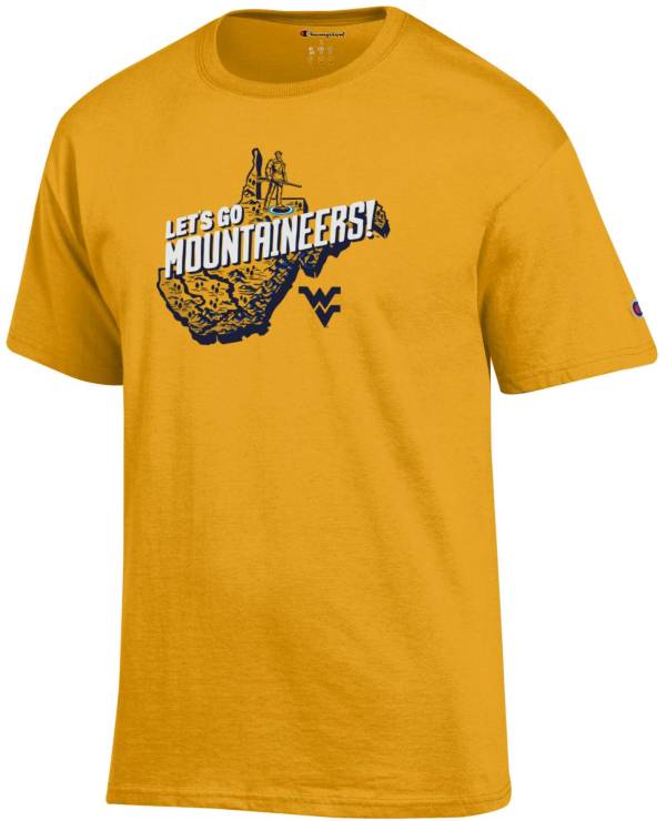 Champion Men's West Virginia Mountaineers Gold Fan T-Shirt product image