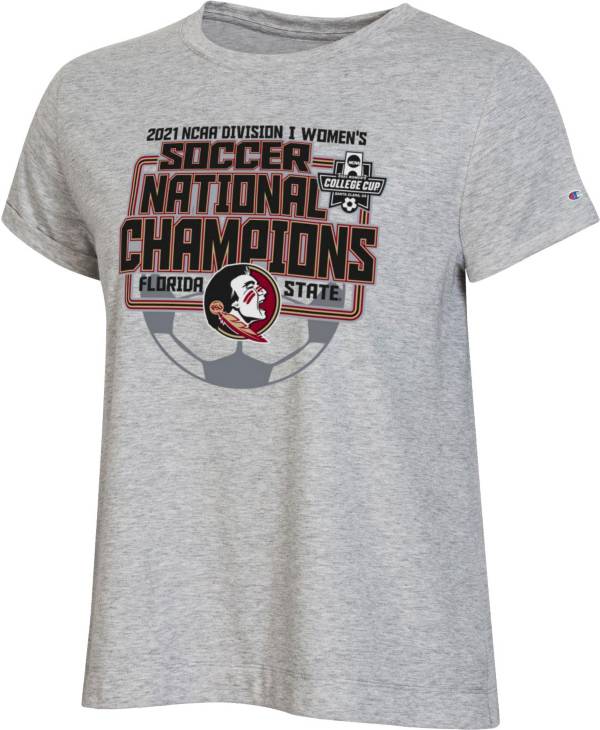 Champion Women's Florida State Seminoles 2021 Women's Division 1 Soccer National Champions Locker Room T-Shirt