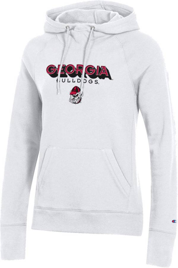 Champion Women's Georgia Bulldogs White Pullover Hoodie