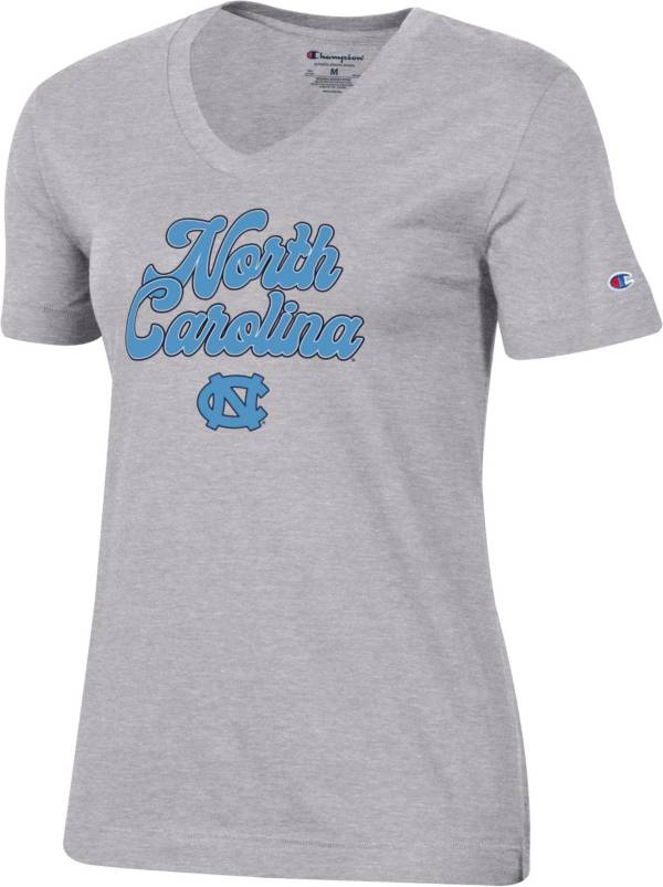 Champion Women's North Carolina Tar Heels Grey University 2.0 V-Neck T-Shirt