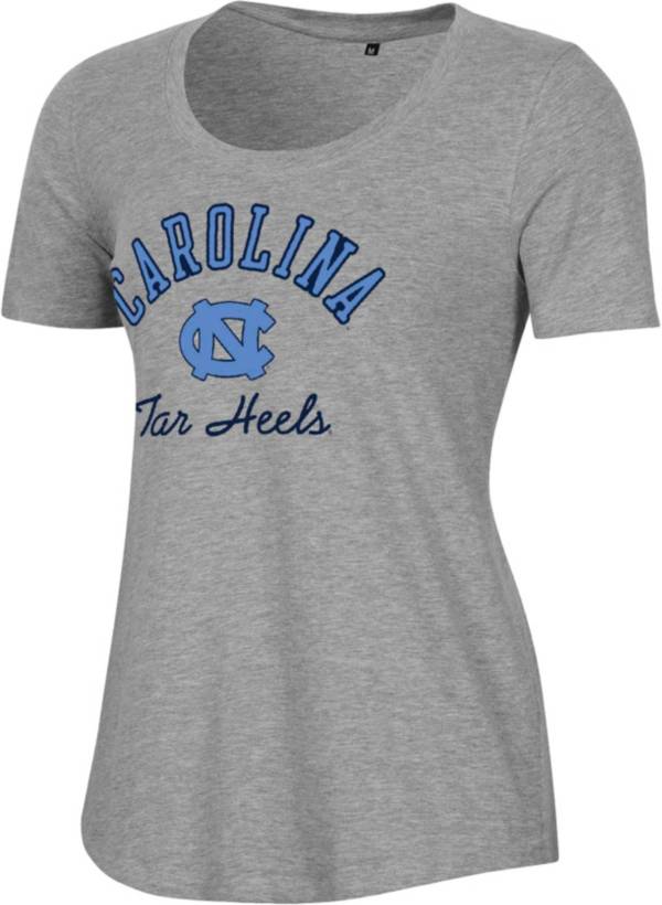 Champion Women's North Carolina Tar Heels Grey V-Neck T-Shirt