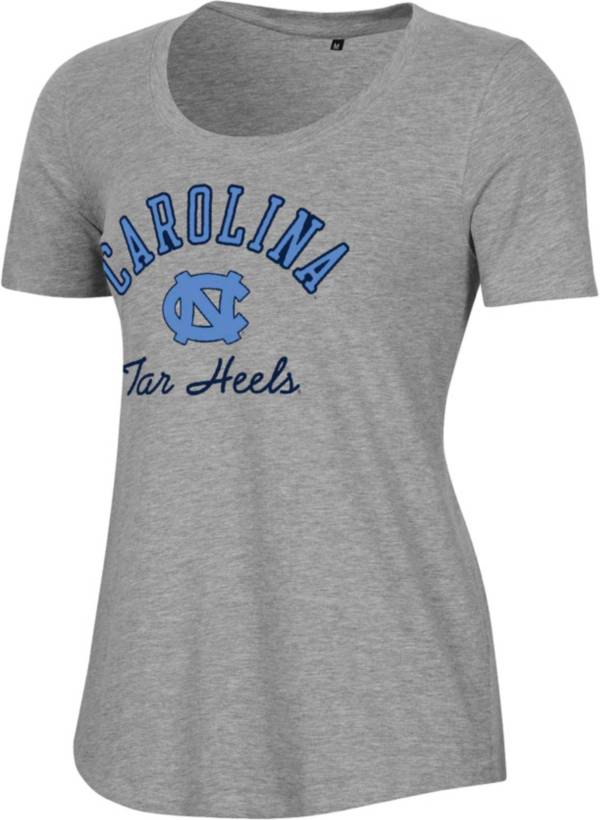 Champion Women's North Carolina Tar Heels Grey V-Neck T-Shirt