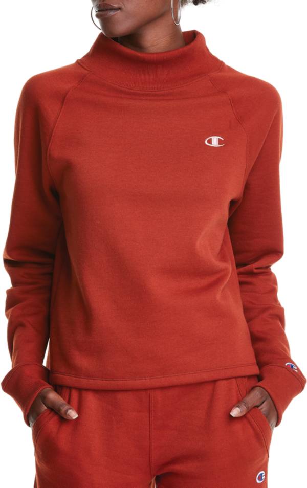 Champion Women's Powerblend Mock Neck Sweatshirt