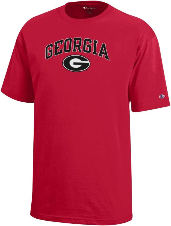 Champion Youth Georgia Bulldogs Red Logo T-Shirt