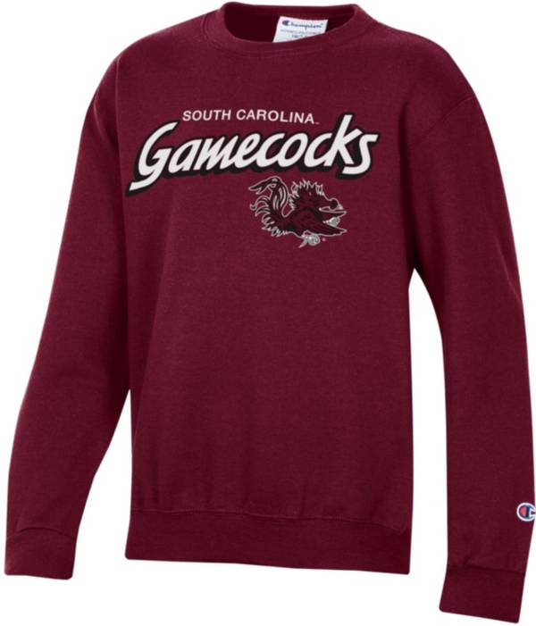 Champion Youth South Carolina Gamecocks Garnet Powerblend Pullover Crew Sweatshirt