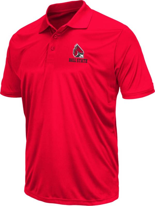 Colosseum Men's Ball State Cardinals Cardinal Polo