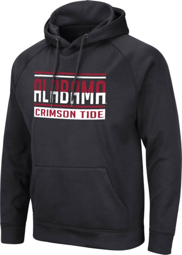 Colosseum Men's Alabama Crimson Tide Black Pullover Hoodie