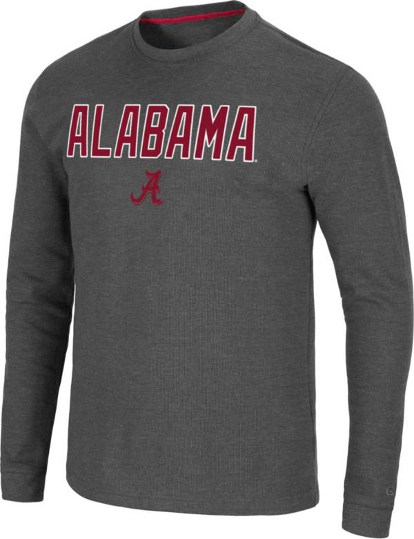 Colosseum Men's Alabama Crimson Tide Grey Dragon Long Sleeve Thermal T-Shirt