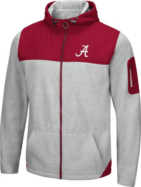 Colosseum Men's Alabama Crimson Tide Grey Swartz Full-Zip Jacket