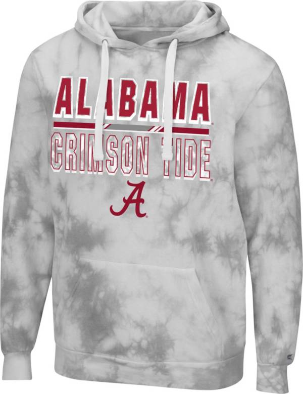 Colosseum Men's Alabama Crimson Tide Grey Pullover Hoodie