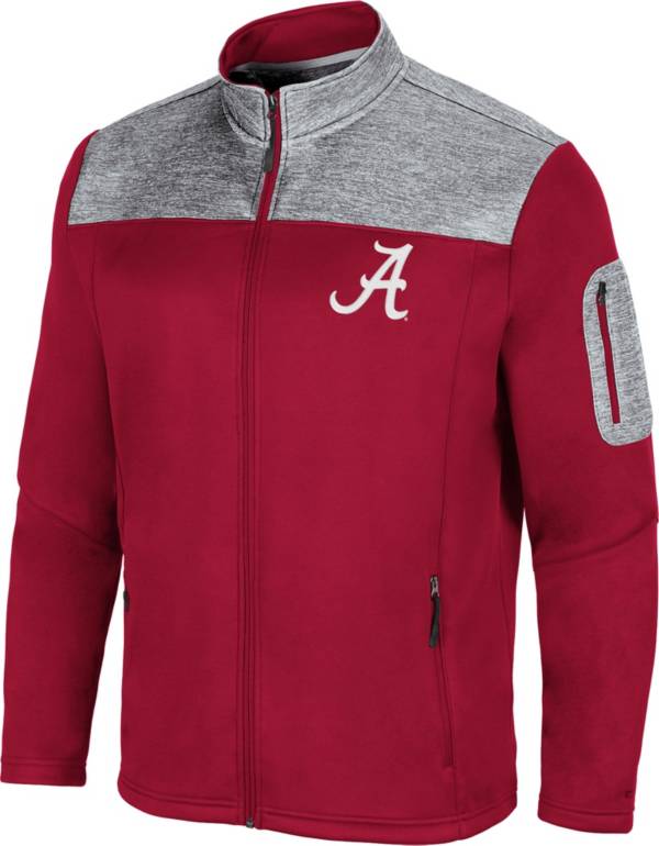Colosseum Men's Alabama Crimson Tide Crimson Third Wheel Full-Zip Jacket