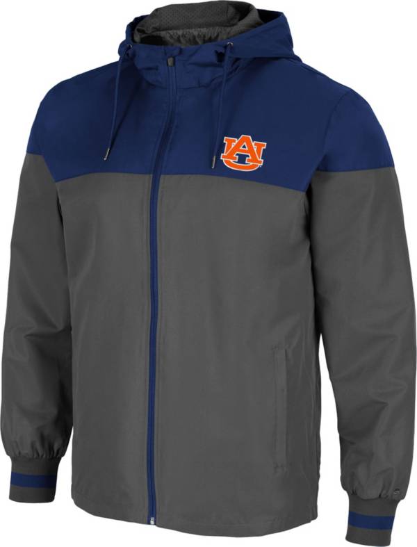 Colosseum Men's Auburn Tigers Grey Game Night Full-Zip Jacket