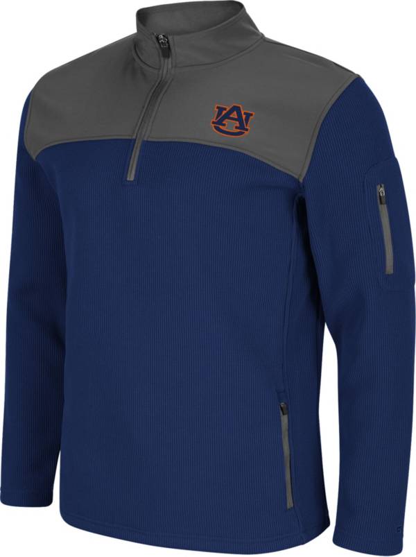 Colosseum Men's Auburn Tigers Blue Lemon Law Quarter-Zip Pullover Jacket