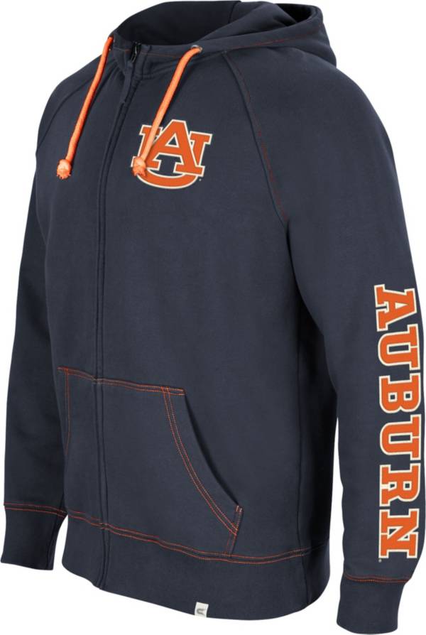 Colosseum Men's Auburn Tigers Blue Intervention Full-Zip Hoodie