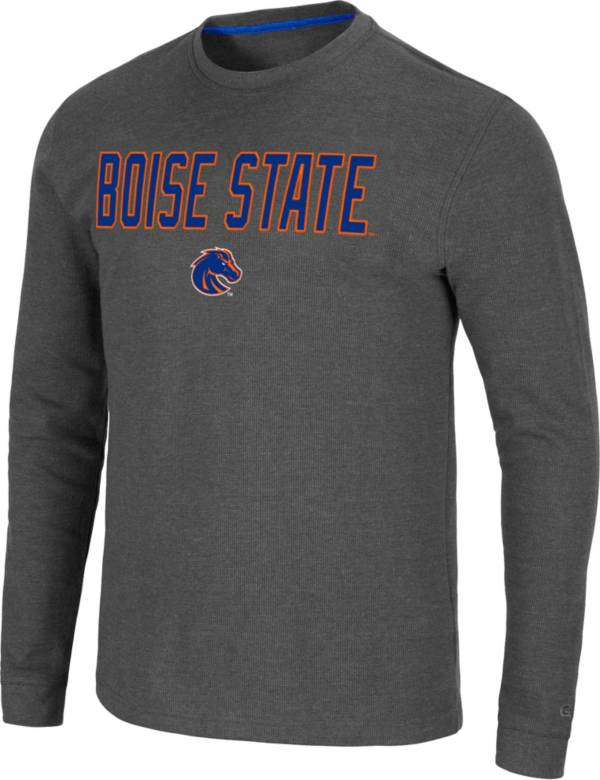 Colosseum Men's Boise State Broncos Grey Dragon Long Sleeve Thermal T-Shirt product image