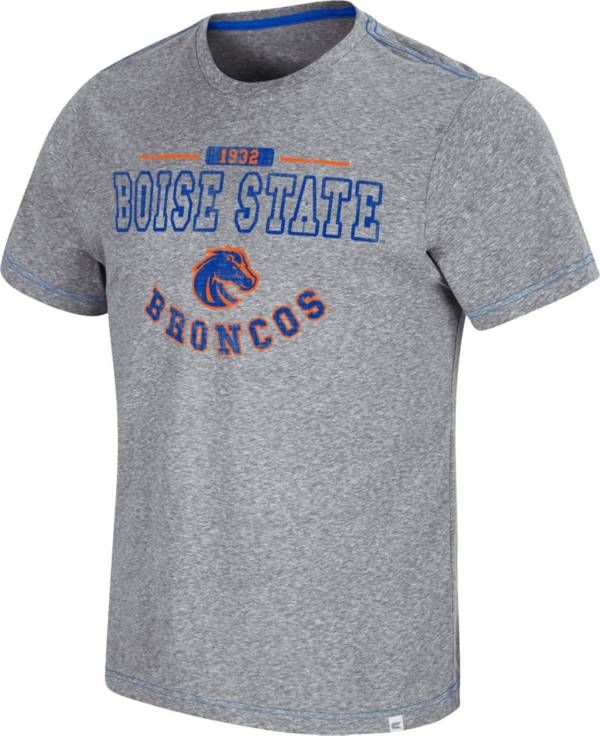 Colosseum Men's Boise State Broncos Grey Tannen T-Shirt