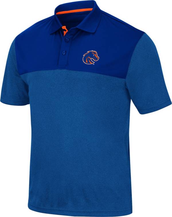 Colosseum Men's Boise State Broncos Blue Links Polo