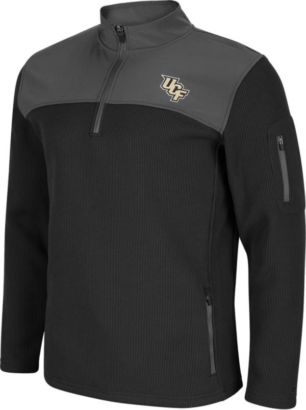 Colosseum Men's UCF Knights Black Lemon Law Quarter-Zip Pullover Jacket