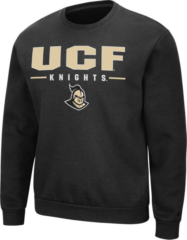 Colosseum Men's UCF Knights Black Time Machine Crew Pullover Sweatshirt