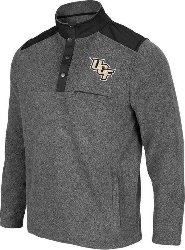 Colosseum Men's UCF Knights Grey Huff Quarter-Snap Pullover Jacket