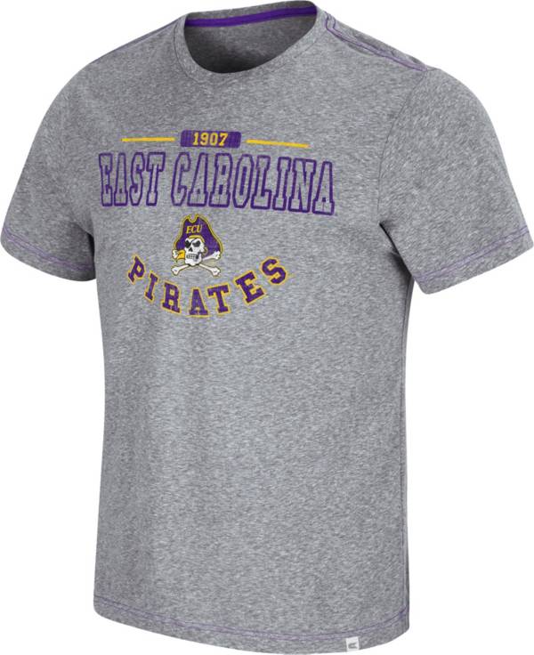 Colosseum Men's East Carolina Pirates Grey Tannen T-Shirt