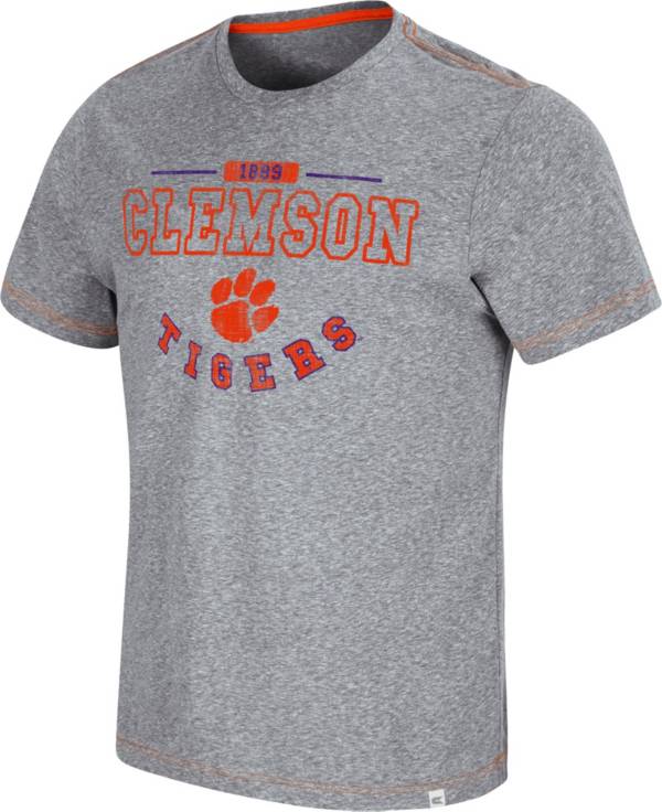 Colosseum Men's Clemson Tigers Grey Tannen T-Shirt