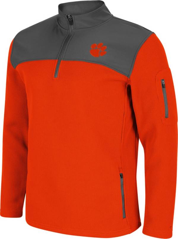 Colosseum Men's Clemson Tigers Orange Lemon Law Quarter-Zip Pullover Jacket