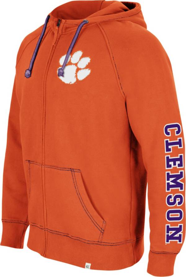 Colosseum Men's Clemson Tigers Orange Intervention Full-Zip Hoodie