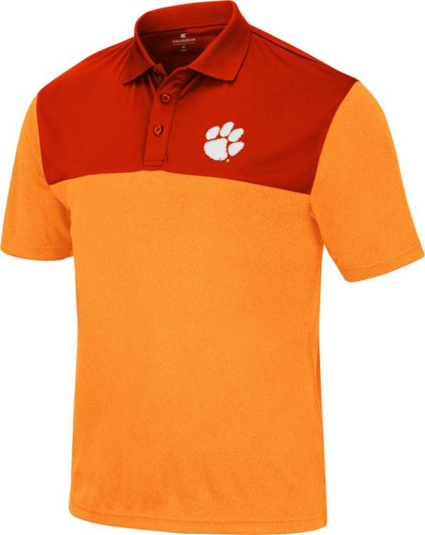 Colosseum Men's Clemson Tigers Orange Polo